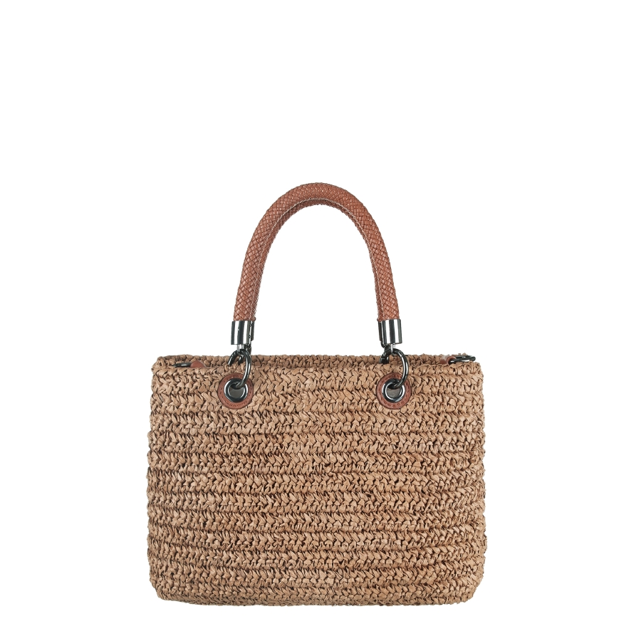 SEABREEZE TOTE RAFFIABAST COFFEE